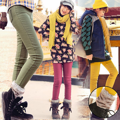 冬日時尚必備 韓版顯瘦加絨彈力翻毛卷邊修身小腳褲，打造溫暖與氣質并存的女神范